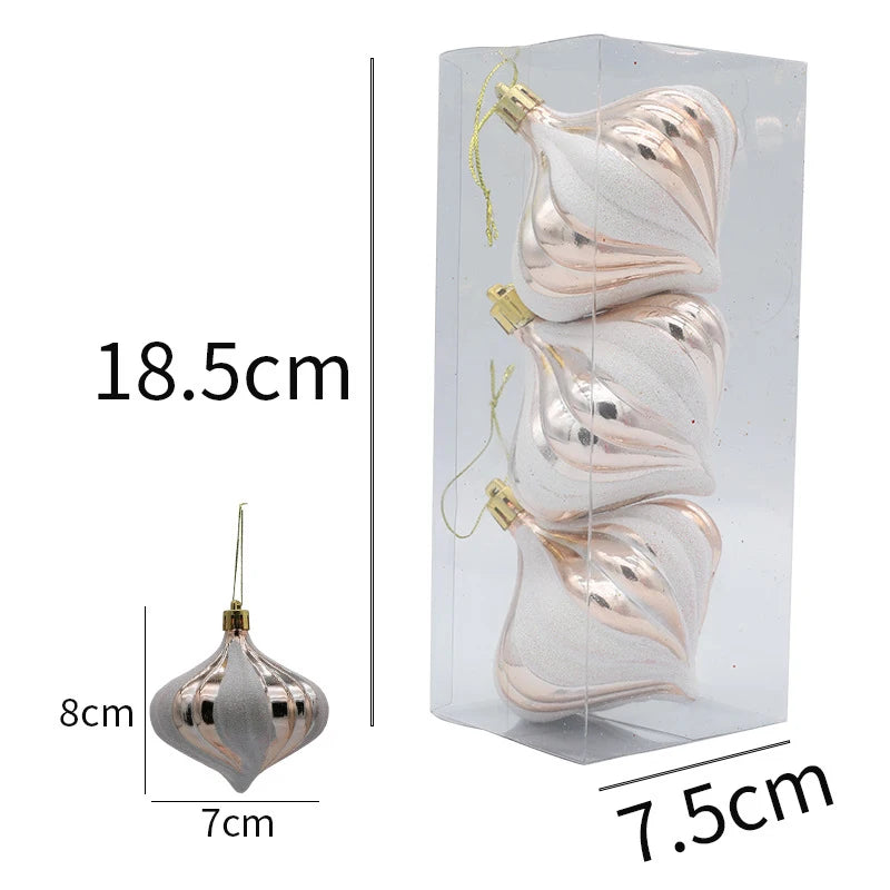 8Cm Christmas Balls Set Party Wedding Decorations Christmas Tree Decorations Christmas Ornaments Toys Christmas Balls New Year