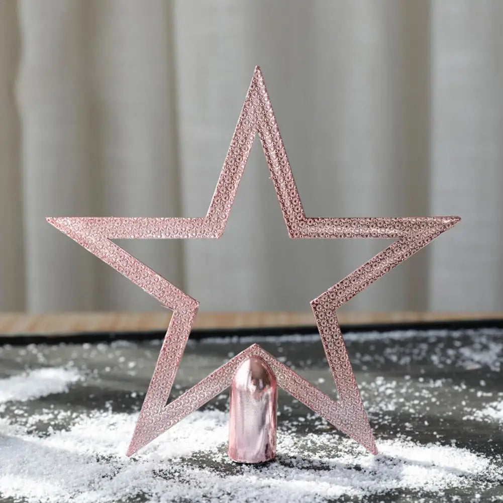 Christmas Tree Ornaments Glitter Christmas Tree Topper Christmas Star Tree Topper Shatter-Proof Christmas Tree Decoration Tre