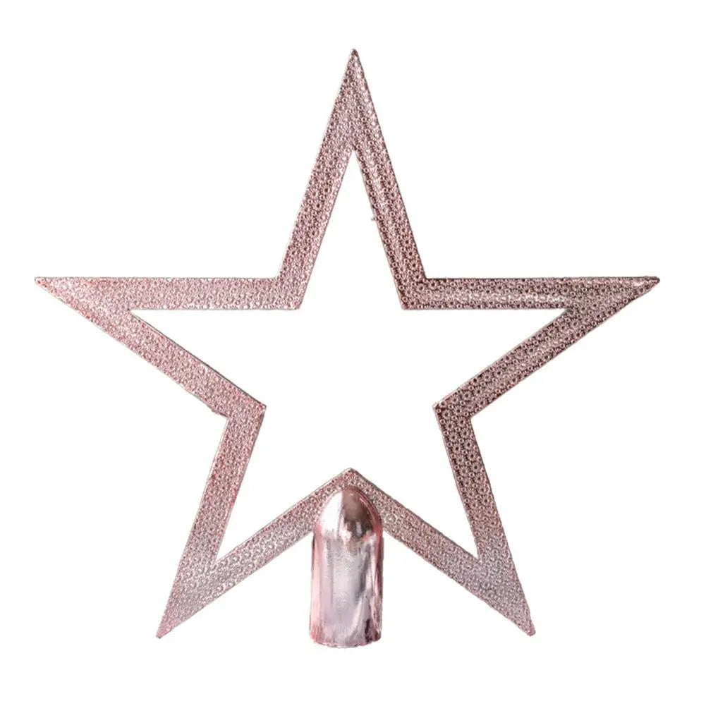 Christmas Tree Ornaments Glitter Christmas Tree Topper Christmas Star Tree Topper Shatter-Proof Christmas Tree Decoration Tre