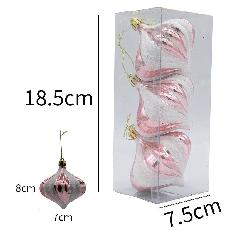 8Cm Christmas Balls Set Party Wedding Decorations Christmas Tree Decorations Christmas Ornaments Toys Christmas Balls New Year