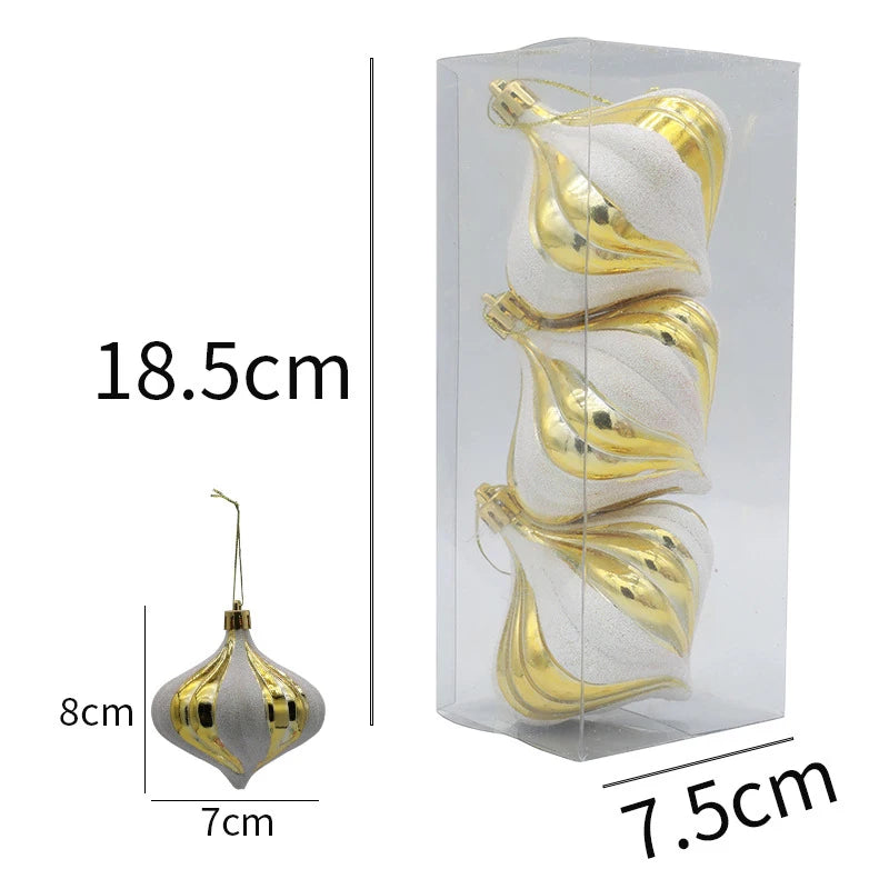 8Cm Christmas Balls Set Party Wedding Decorations Christmas Tree Decorations Christmas Ornaments Toys Christmas Balls New Year