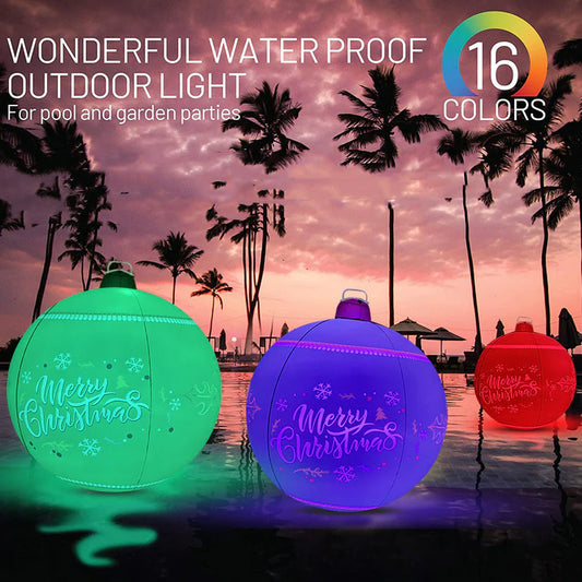 New Inflatable Christmas Ball Outdoor Decoration LED Light